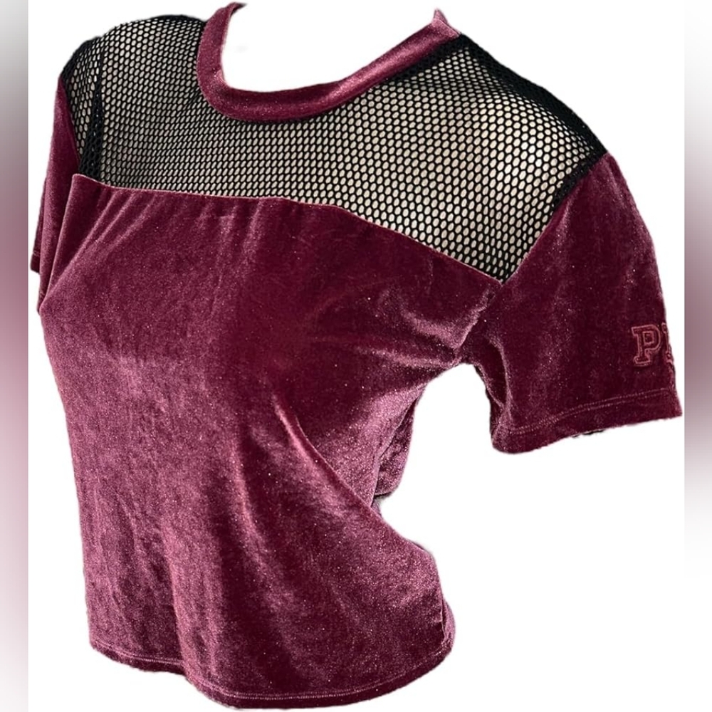 Med PINK by Victoria's secret velvet shirt